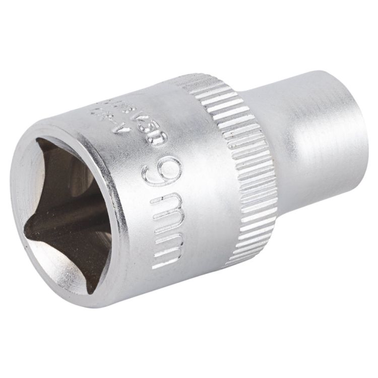 Насадка шестигранна коротка 1/2&amp;quot; 9мм CrV mid Sigma (6071091) - 4