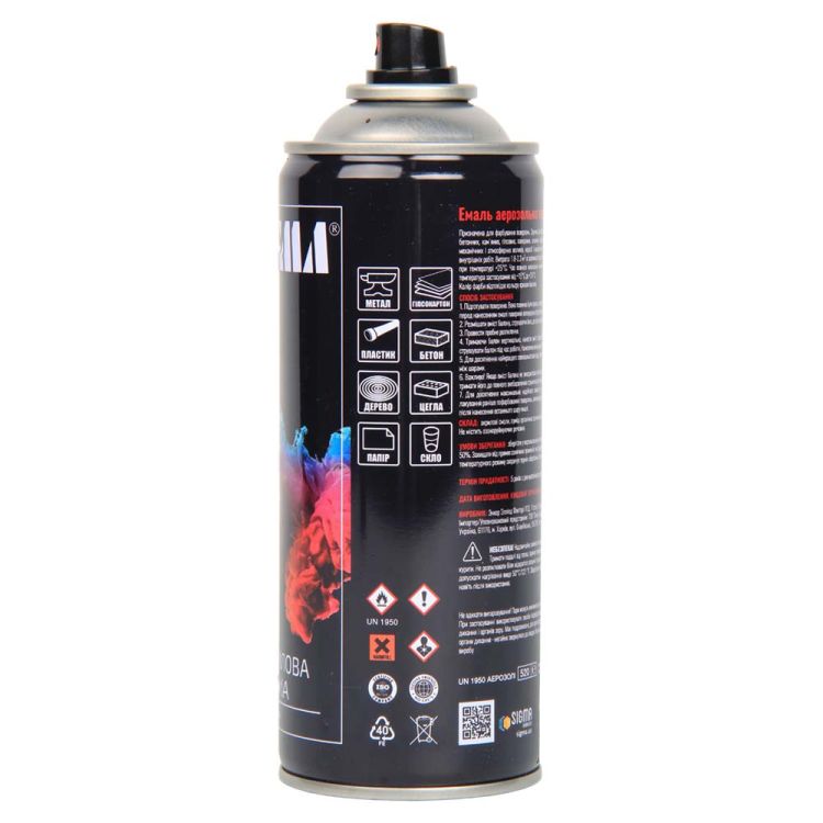 Эмаль аэрозольная акриловая 400мл RAL 8017 темно-коричневый глянец SIGMA (2736761) - 2