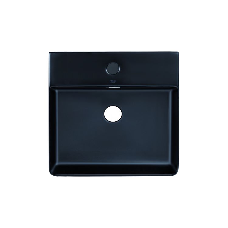 Раковина Qtap Nando LT 500х420х130 Matt black QT12116146AMB - 1