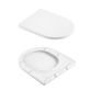Унітаз підвісний Qtap Taurus Ultra Quiet 515×360×350 мм, White, з сидінням Slim Duroplast / Soft-close / Quick Release QTTAU26W49116 - 8