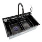 Кухонная мойка 750х450D PVD черная Platinum Handmade &amp;quot;ВОДОСПАД&amp;quot; - 1