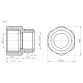 Муфта обтискна SD Forte 16х1/2&amp;quot; В SF171W1615 - 2
