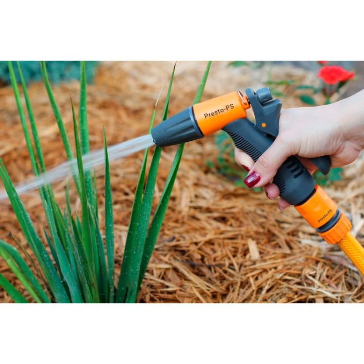 Пістолет для поливу пластиковий Presto-PS насадка на шланг (7208-BL) - 5