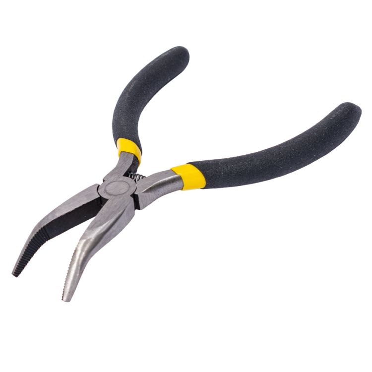 Длинногубцы изогнутые 125мм обрезиненные рукоятки Mini SIGMA (4356311) - 5