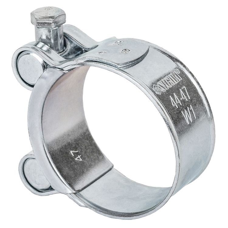 Хомут силовой оцинкованный 22мм Ø44-47мм SIGMA (2509151) - 4