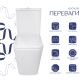 Унітаз підлоговий Qtap Crow Ultra Quiet безобідковий з сідінням Soft-close QTCRO27W51028 - 3