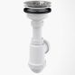 А446Р Сифон д\мойки из нерж. решеткой d115 и подводкой d50/40 - 1