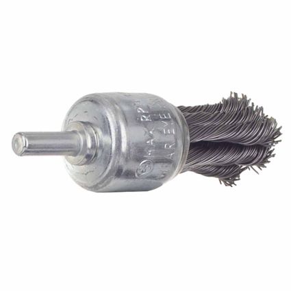 Щітка дротяна чашевидних Ø25мм хвостовик О6мм (сталевий витий) Sigma (9028021) - 3
