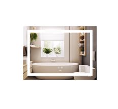 Дзеркало Lidz Kubis (KU1) 700х500 з LED-підсвічуванням Touch, з антизапотіванням, з димером, рег. яскравості LD78LF90448485