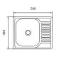 Кухонна мийка Brinex 5848 0,8 мм Micro Decor (BRIN5848MDEC08) - 11