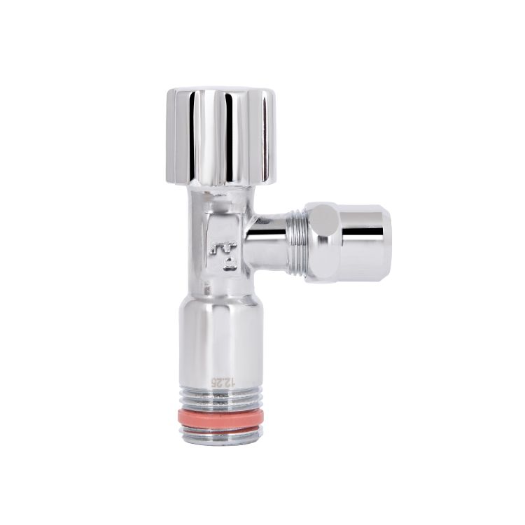 Кран кутовий Thermo Alliance Forte 1/2&amp;quot;Зх3/8&amp;quot;З з перехідником M10, хром TAF341W159 - 5