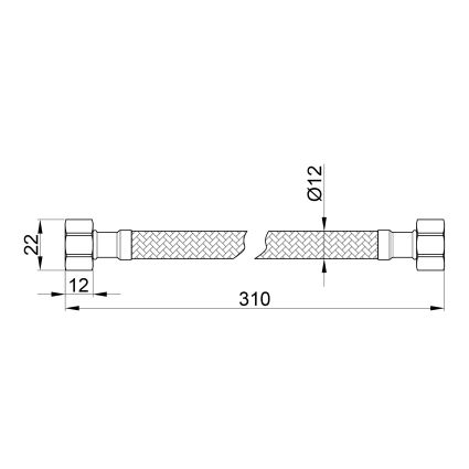 Шланг SD Plus нерж.опл. 30 г г SD397W30 - 2