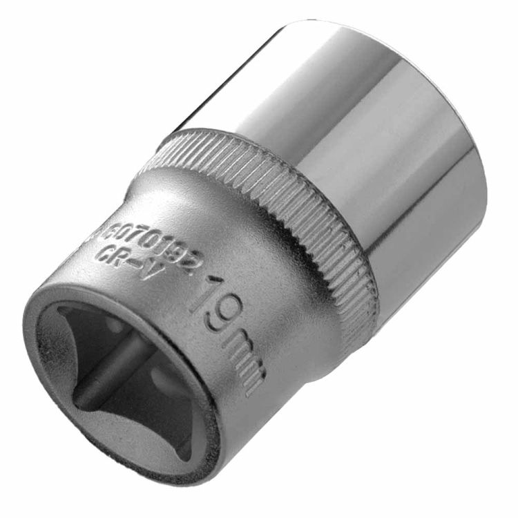 Насадка шестигранная короткая 1/2&amp;quot; 19мм CrV ULTRA (6070192) - 3