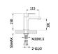 Смеситель для умывальника Dozorca 001 (k35) LDDOZ001CRM45403 Chrome Lidz - 3