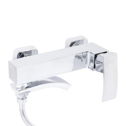 Змішувач для ванни Qtap Swan Cascada з поворотним виливом (з душовим гарнітуром) QTSWA260CRM45565 Chrome - 4