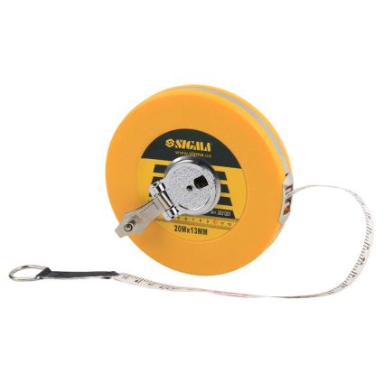 Рулетка скловолокно 20м*13мм Sigma (3831201) - 4