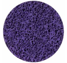Круг зачисний з нетканого абразиву (Корал) Ø125мм на липучці фіолетовий жорсткий SIGMA (9176161)