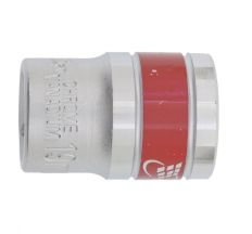 Головка торцевая, 17 мм, 12-гранная, CrV, под квадрат 1/2&quot;, хромированная MTX MASTER 136909
