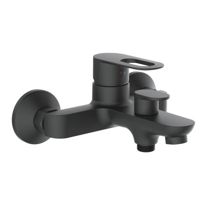 Смеситель для ванны Latwa 006 (с душевым гарнитуром) (k35) LDLAT006BLA45419 Black Lidz - 1