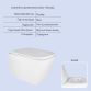 Комплект: Qtap Crow Ultra Quiet унітаз підвісний QT05335171W + Nest комплект інсталяції 4в1 (квадратна клавіша Chrome) QT0133M425 + M06028CRM - 3