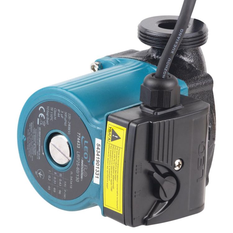 Насос циркуляційний Aquatica 774433 96Вт Hmax 6м Qmax 58 л/хв Ø1 1/2&amp;quot; 130мм+ гайки Ø1&amp;quot;Leo 3.0 - 2