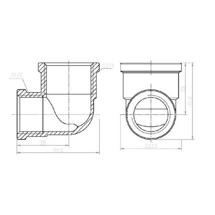 Куточок редукційний SD Forte 1/2&amp;quot;х3/4&amp;quot; ВВ - 2