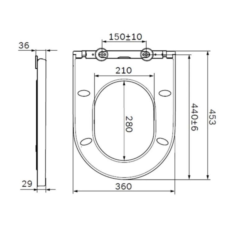 Сидение д/унитаза slim wrap-over микролифт V2.0 C707858WH Spirit AM/PM - 2