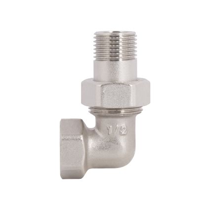 Згін-американка Thermo Alliance Forte 1/2&amp;quot;ВЗ нікельований, кутовий, під плоску прокладку TAFG191W15 - 3