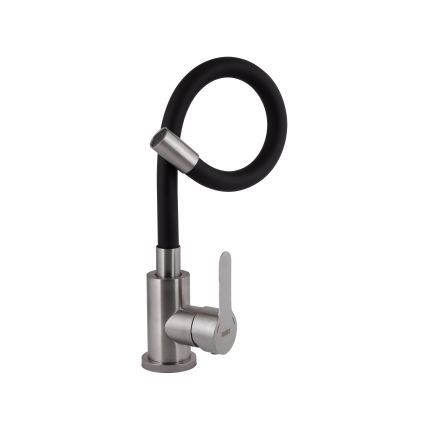 Смеситель для кухни Pure 015F3 с гибким изливом Nickel/Black BRIPUR015F3NKB Brinex - 3
