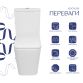 Унітаз підлоговий Qtap Crow Eco Ultra Quiet безобідковий з сідінням Soft-close QTCRO27W51030 - 3