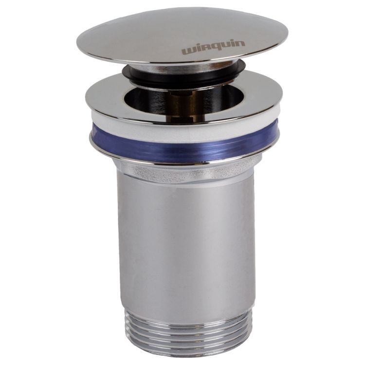 Клапан донный для раковины Click-Clack с переливом 1¼&amp;quot; 100-119мм WIRQUIN (9545500) - 2