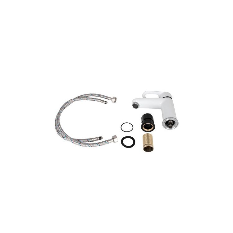 Смеситель для умывальника Latwa 001 (k35) LDLAT001WHI45423 White Lidz - 2