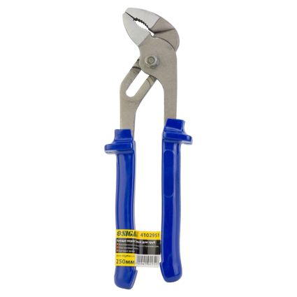 Клещи переставные для труб 250мм с синими ручками Sigma (4102951) - 4