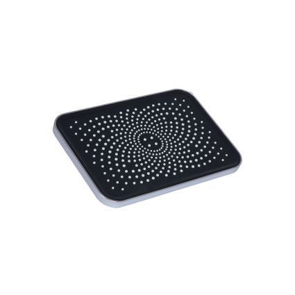 Лійка для верхнього душу Qtap Hlavova 260x180 мм прямокутна QTHLA107CRM45784 Chrome/Black - 1