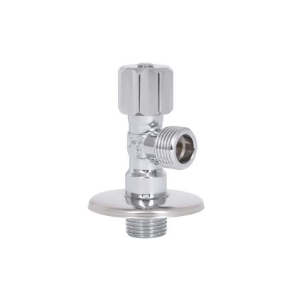 Кран угловой 1/2*1/2 с вентиль.буксой Forte 344 - 3