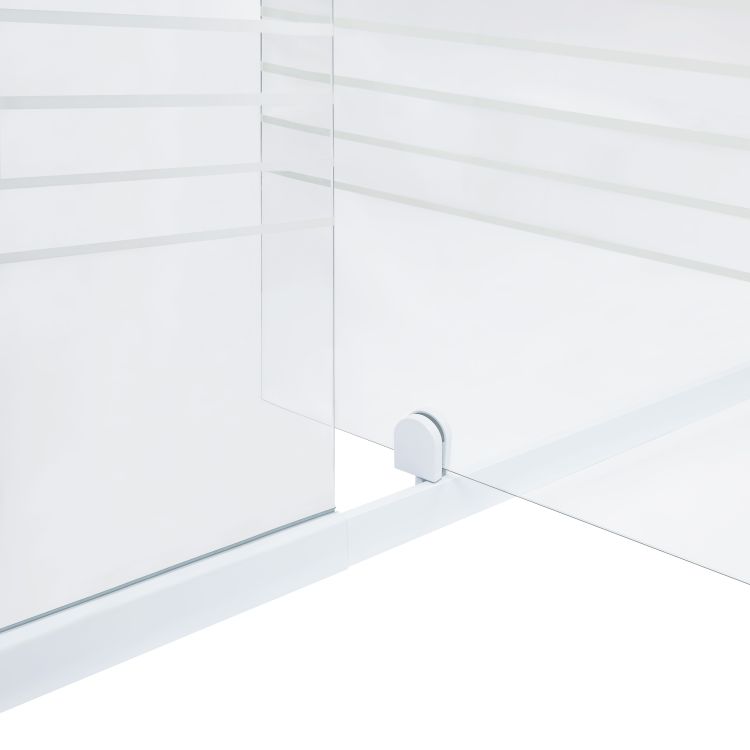 Душевая дверь в нишу Qtap Pisces WHI2014-15.CP5 140-150x185 см, стекло Pattern 5 мм - 6