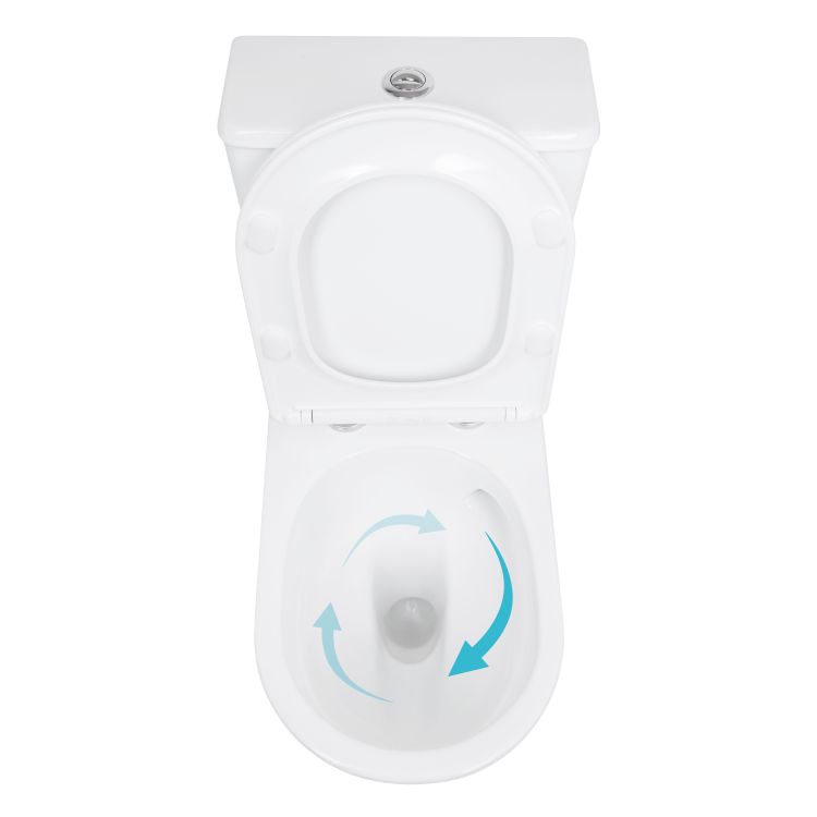 Унітаз підлоговий Qtap Leo Ultra Quiet 620×355×790 мм з сидінням Soft-close, White QTLEO27W49261 - 6