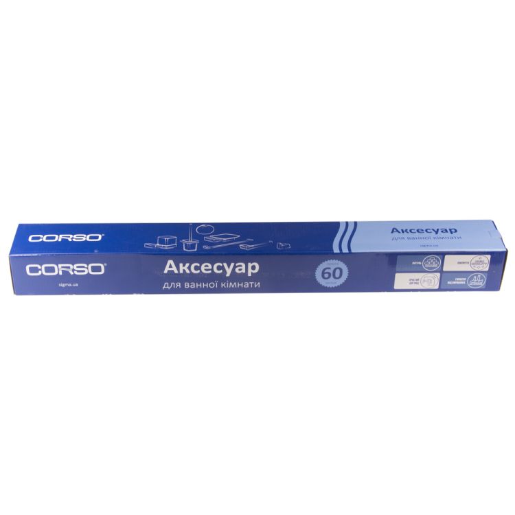 Держатель для полотенец GARDA 600×70×34мм CORSO (W) (9680538) - 4