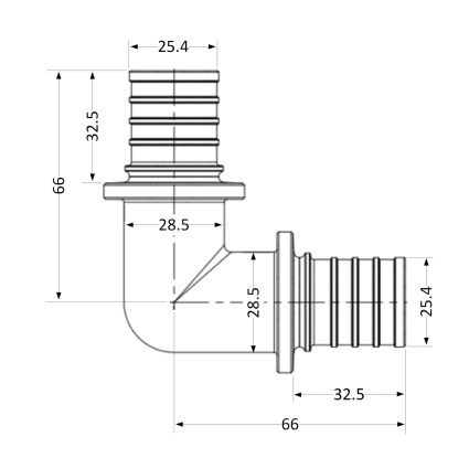 Кут натяжний Icma №1035 d32х4,4 851035GY05 - 2