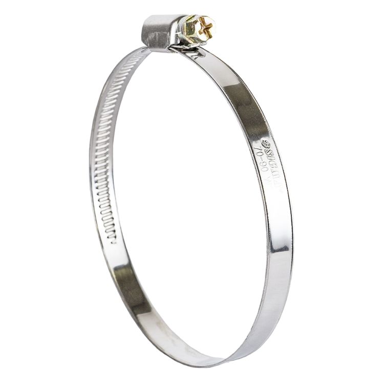 Хомут черв'ячний нержавіючий 9мм D70-90мм 10шт Sigma (2510151) - 1