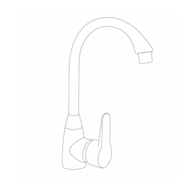 Смеситель для кухни Brinex 35B 007 - 2