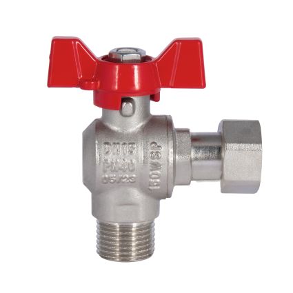 Кран кульовий кутовий з накидною гайкою Forte 224W 1/2в х 1/2н SF224W15 - 3