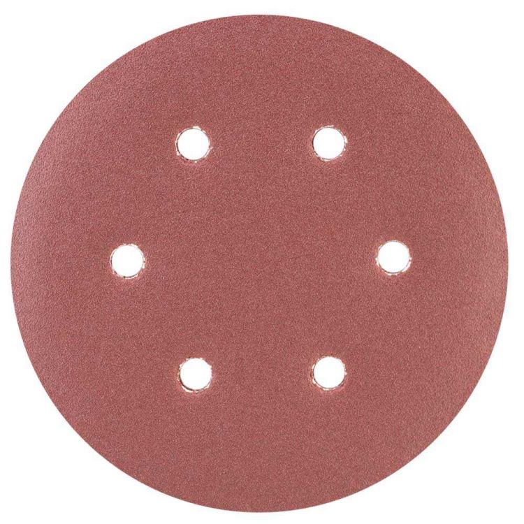 Шлифовальный круг 6 отверстий Ø150мм P150 (10шт) Sigma (9122281) - 1