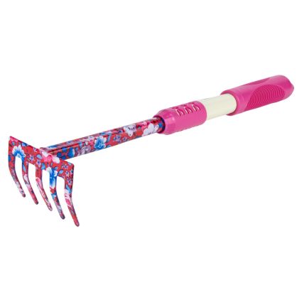 Грабли 5-ти зубые (pink) (TPR) FLORA (5043154) - 1