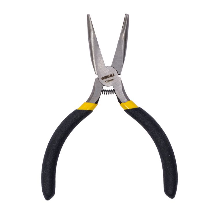 Длинногубцы изогнутые 125мм обрезиненные рукоятки Mini SIGMA (4356311) - 7