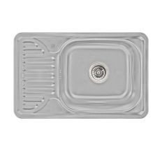 Кухонна мийка Lidz 6642 dekor 0,8 мм (LIDZ664208MICDEC)
