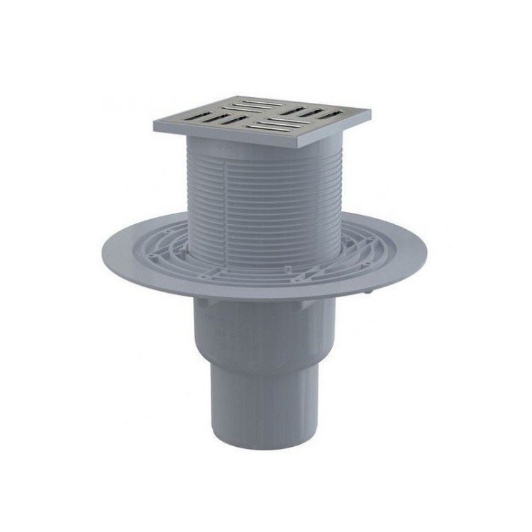 APV201 Трап сливной 105x105/50мм н.п. металл - 1