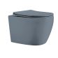 Унітаз підвісний Robin Ultra Quiet 490×365×325 мм, Anthracite, з сидінням Slim Duroplast / Soft-close / Quick Release QT13332381АSAN Qtap - 1