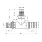 Трійник натяжний Icma №1039 d25х20х20 851039GXGWGW0 - 2
