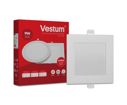 Світильник LED врізний квадратний Vestum 9W 4000K 220V - 1
